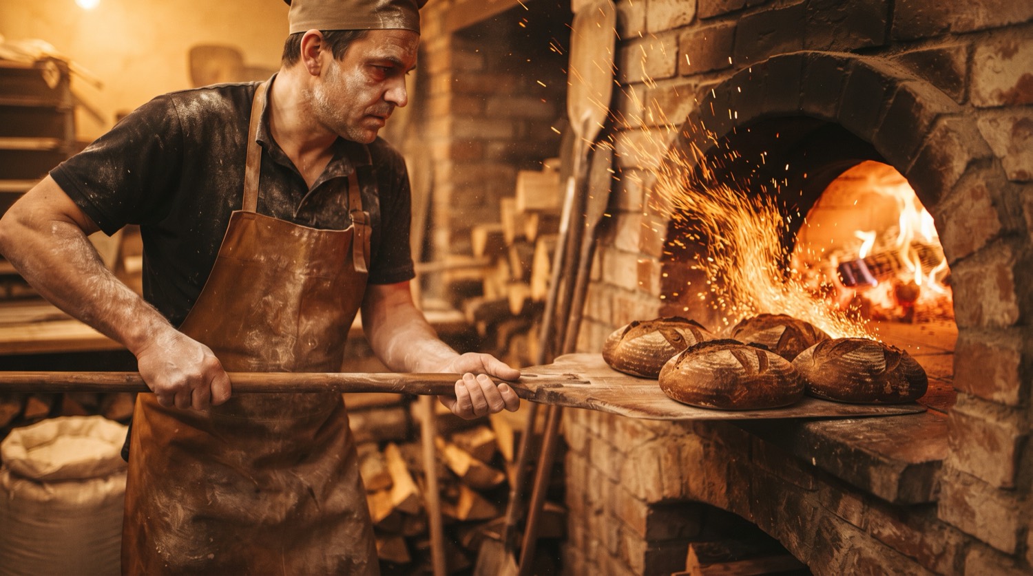 Frische Baguettes aus dem Ofen